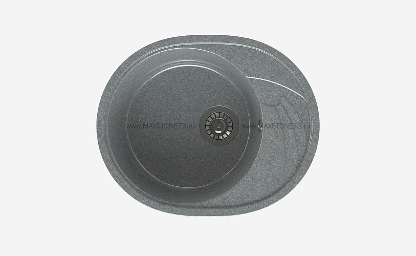MAXSTONE Мойка глянцевая MS-8 (темно-серая) 570*460*200
